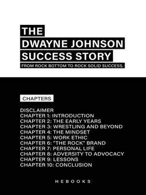 cover image of The Dwayne Johnson Success Story